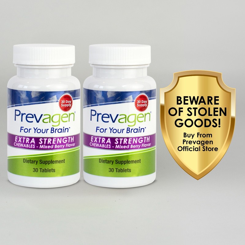 Prevagen Extra Strength 20mg Mixed Berry Chewables – 2 Pack (60-Day Supply)