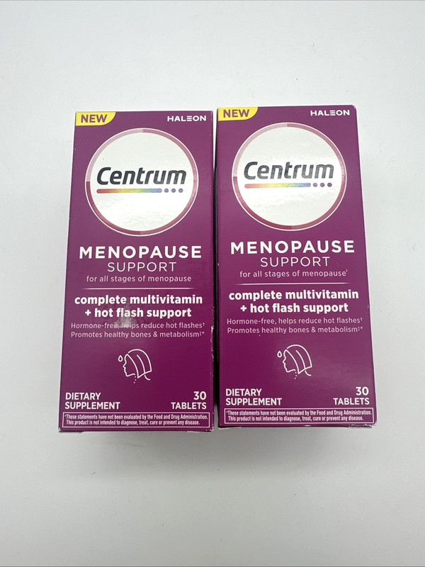 Centrum Multivitamin Supplement Menopause Support 60 Tablets 01/2026