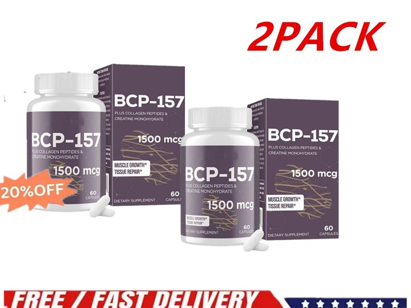 -2x 157 Capsules High-Purity Collagen Peptide Formula Promotes Muscle Growth