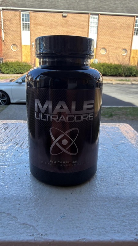 Male UltraCore Testosterone Booster New & Improved 120 Capsules Sealed Exp 03/28