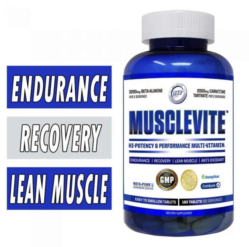 Hi-Tech Pharmaceuticals MuscleVite High Potency Multi Vitamin 180 Tablets