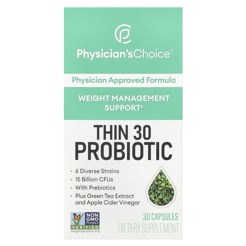 Thin 30 Probiotic, 15 Billion CFUs, 30 Capsules