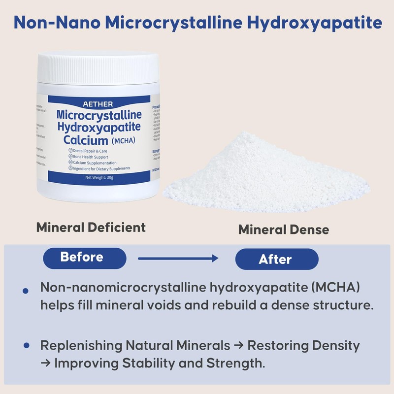 Microcrystalline Hydroxyapatite (MCHA) Powder, Non-Nano Natural Calcium gallery
