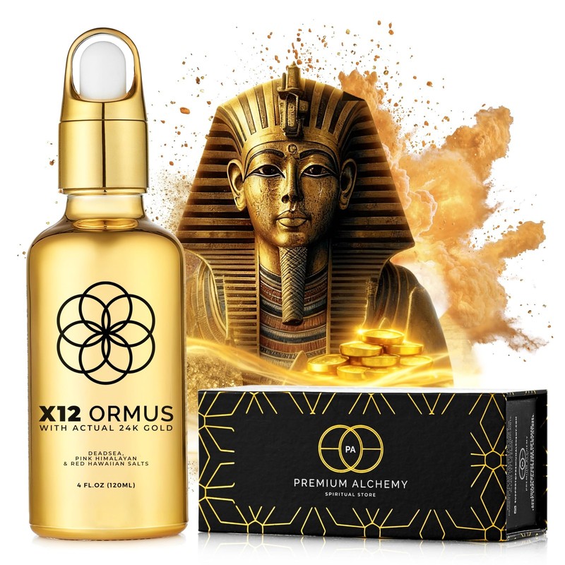 X12 Ormus Monoatomic Gold – Liquid Trace Mineral Blend with 24K Gold – Mad