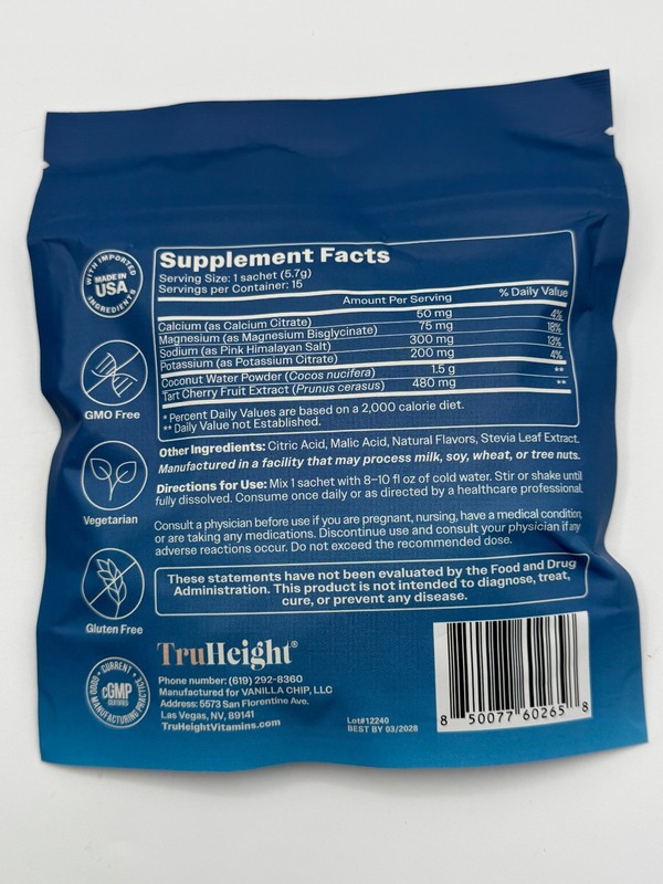 Mix Growth Electrolyte Drink Blue Raspberry 15 Packets New gallery