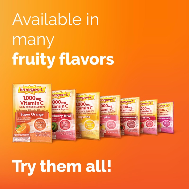 Emergen-C 1000mg Vitamin C Powder, with Antioxidants, B Vitamins and gallery
