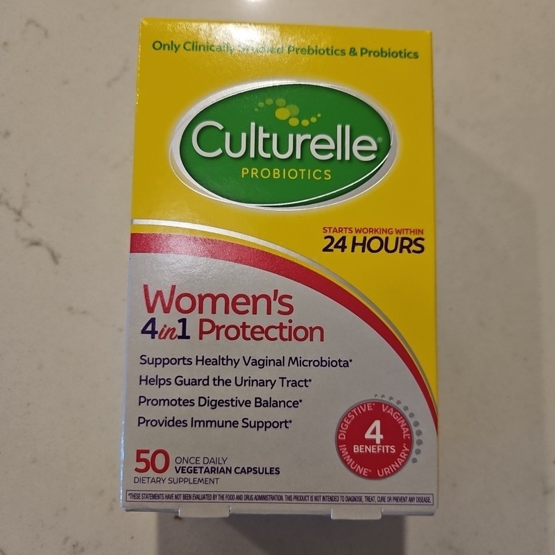 Culturelle Women’s 4-in-1 Daily Probiotic Supplements 50 Ct Exp 2027+