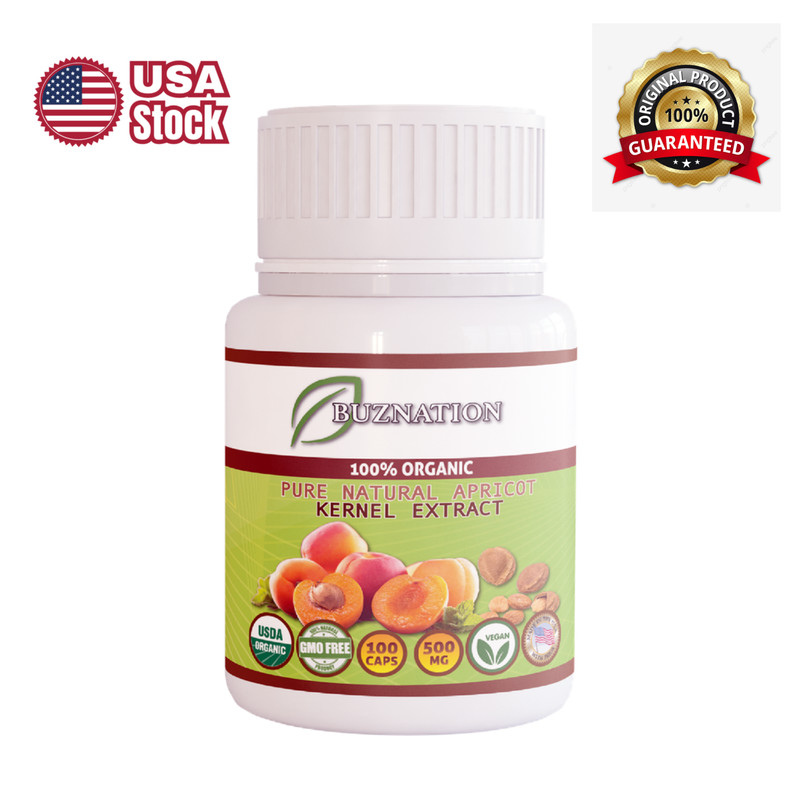 Organic Apricot Extract Boosts Metabolism & Healthy Skin Organic 100 Caps 500mg gallery