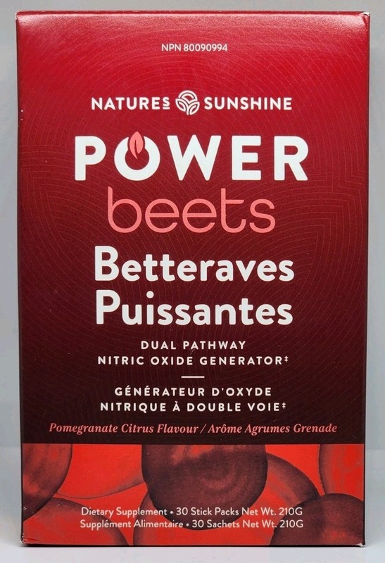 Nature’s Sunshine Power Beets 30 Stick Packs Superfood Booster New Exp. 01/2026