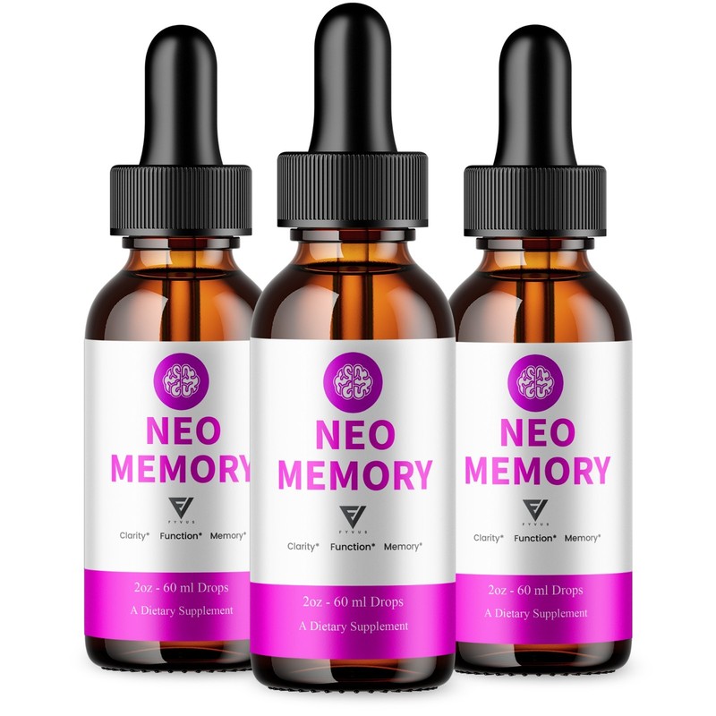 (3 Pack) Neo Memory Advanced Drops, Neo Memory Brain Support (5oz)