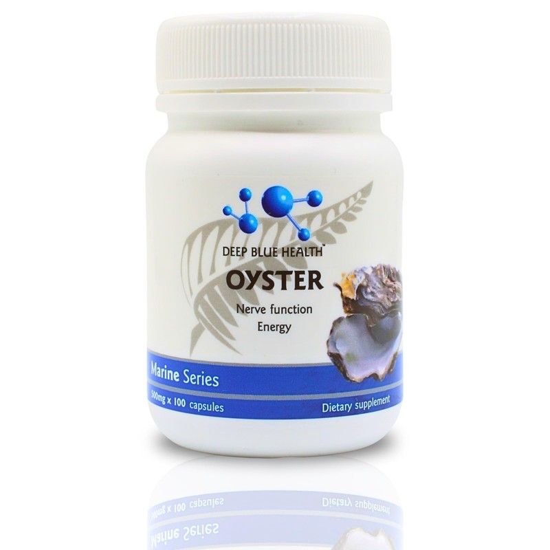 New Zealand Oyster Extract Powder 500mg x 100 Capsules Zinc Supplement Pill…