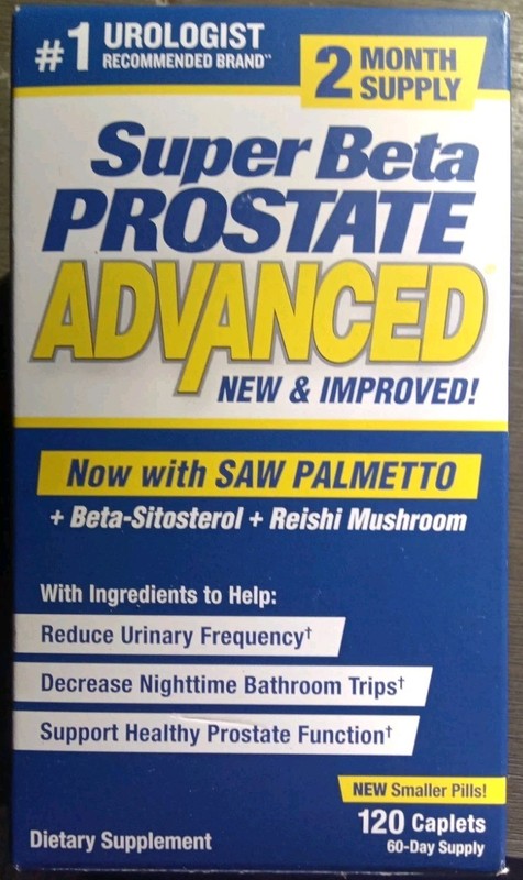 SUPER BETA PROSTATE ADVANCED SAW PALMETTO URINARY SUPPLEMENT 120 CAPLETS!