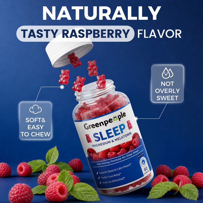 Magnesium Glycinate 60 Gummies – Magnesium Supplements Support Sleep & Calm Mood