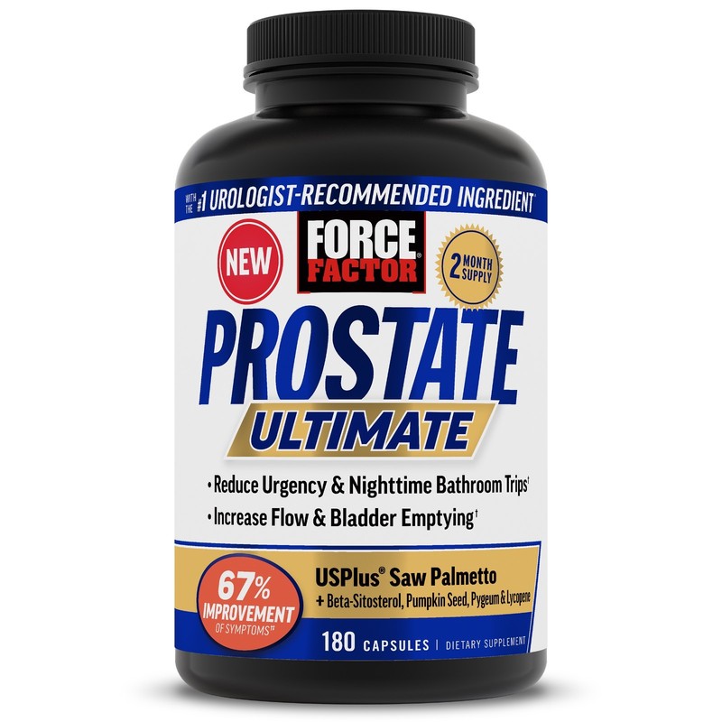 Force Factor Prostate Ultimate Saw Palmetto Nettle Urinary Flow Bladder 180ct