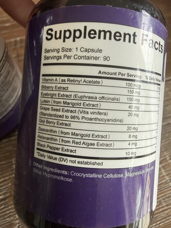2X Ameria Eye Vitality Supplement to Support Ocular & Macular Health 90 Caps gallery