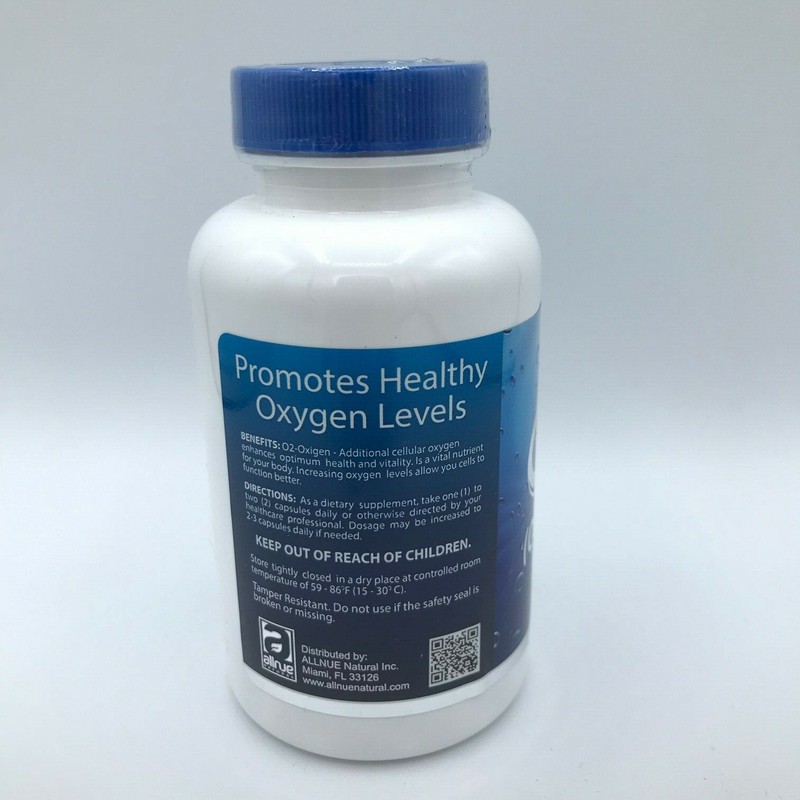 O2 ( Oxygen ) 60 capsules promotes healthy oxygen levels cells function EXP 2026 gallery