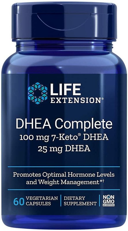 Life Extension DHEA and 7-Keto DHEA Healthy Body Weight & Mood, Lean Muscle Mass
