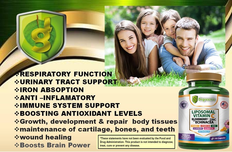Premium Liposomal Vitamin C 200 Caps High Absorption Supplements Echinacea zinc gallery