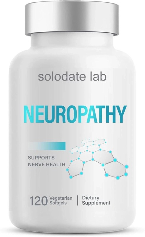 Solodate Lab Neuropathy Relief 120 Vegetarian Capsules (Exp 05/2027) New