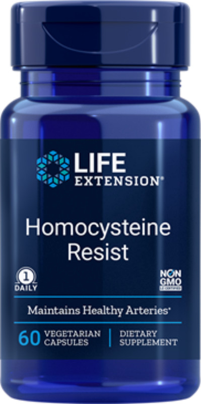 3 Pack Each Life Extension Homocysteine Resist 60 caps