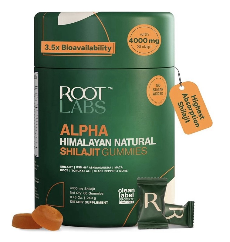 ROOT LABS – ALPHA GUMMIES POWERFUL 10 IN 1 BLEND – 60 GUMMIES INDIVUALLY WRAPPED