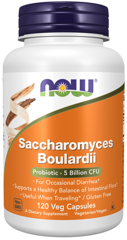 NOW Foods Saccharomyces Boulardi 120 Veg Caps