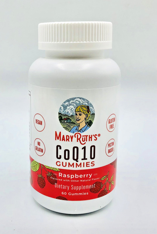 Mary Ruth’s CoQ10 Gummies Raspberry 60ct 120mg Dietary Supplement Vegan 01/2027
