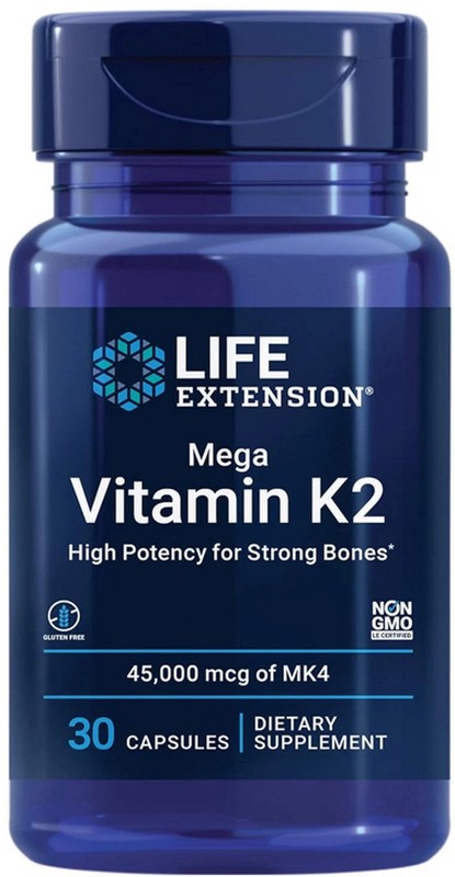Mega Vitamin K2 45000 mcg (45 mg), 30 capsules