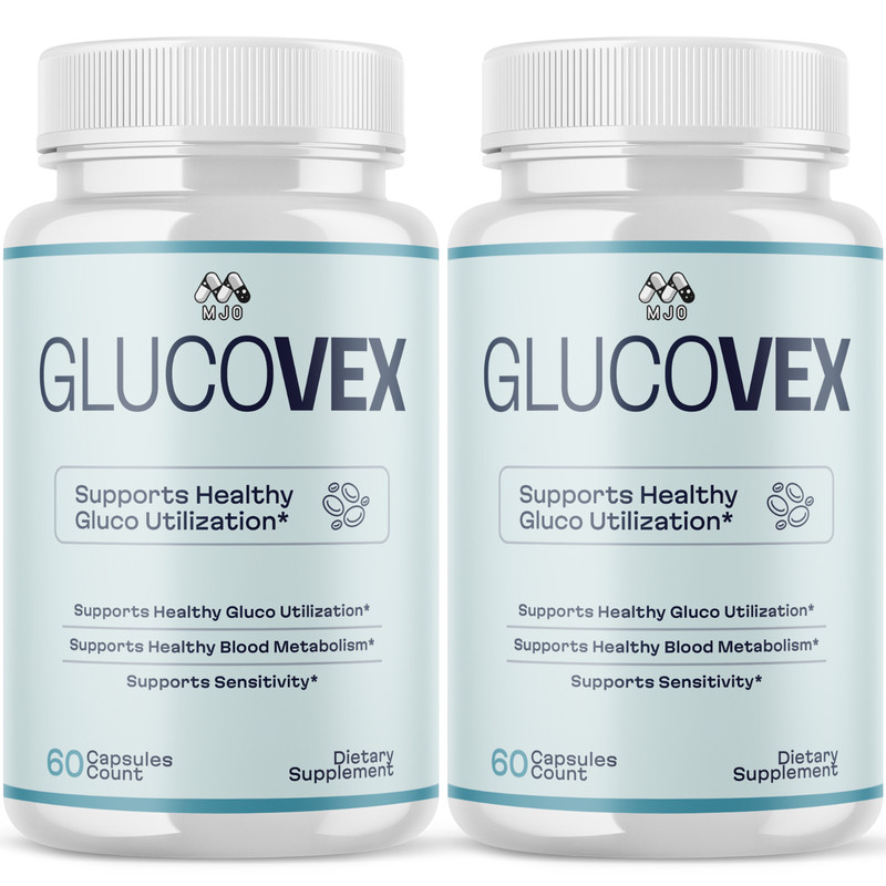 (2 Pack) Glucovex Advanced Support Blood Supplement Formula Gluco Vex 120 Caps