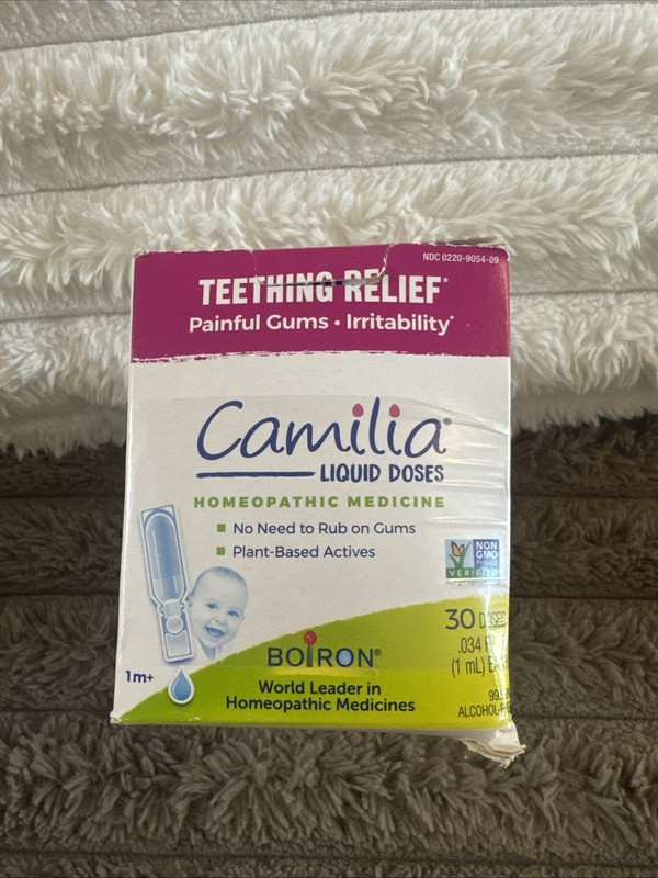 3-Pack Boiron Camilia Liquid Doses Teething Pain Gums Relief 30 Count Exp 01/28