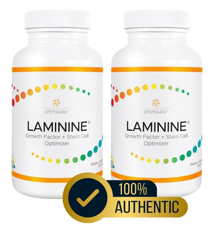 2 AUTHENTIC LifePharm Laminine Cellular Health 30 Ct Fresh & Sealed EXP 07/2025! gallery