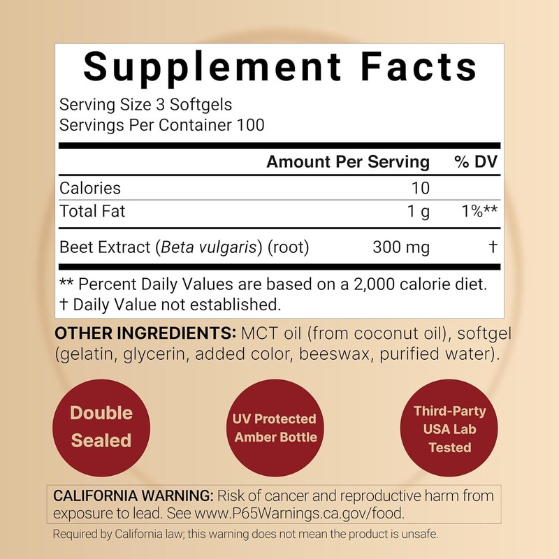 NatureBell Beet Root Extract – 300 Softgels | Supports Heart Health & Nitric Oxi gallery