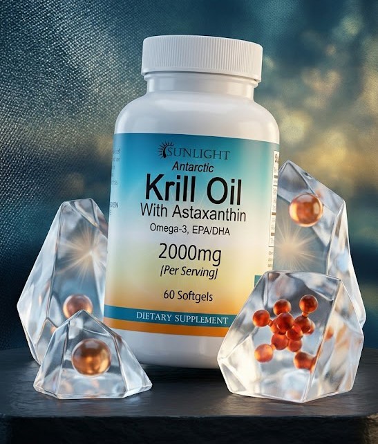 Antarctic Krill Oil Softgels 2000mg Per Servings – Ship from USA]