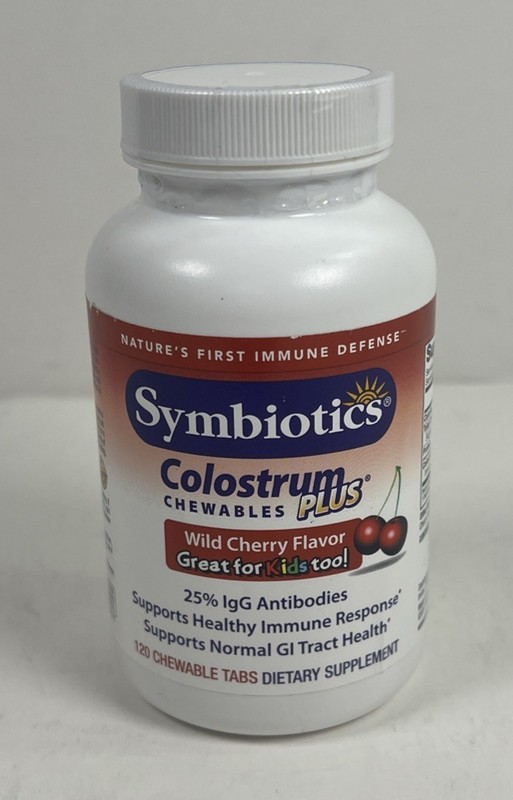 Symbiotics Colostrum Plus 120 Capsules Antibiotic-Free NEW EXP 08/2026
