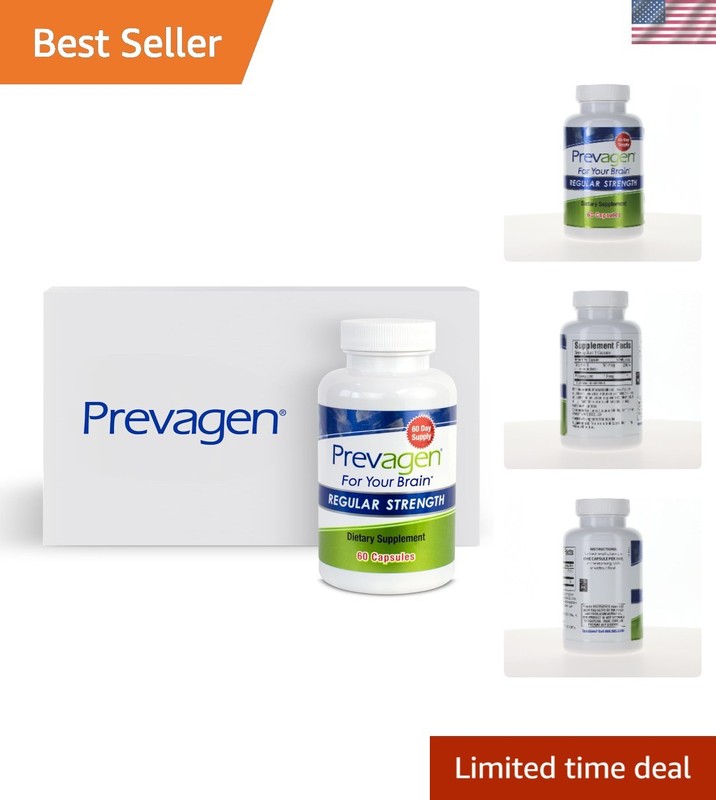 Regular Strength Brain Health Supplement – 60 Capsules with Apoaequorin & Vit…