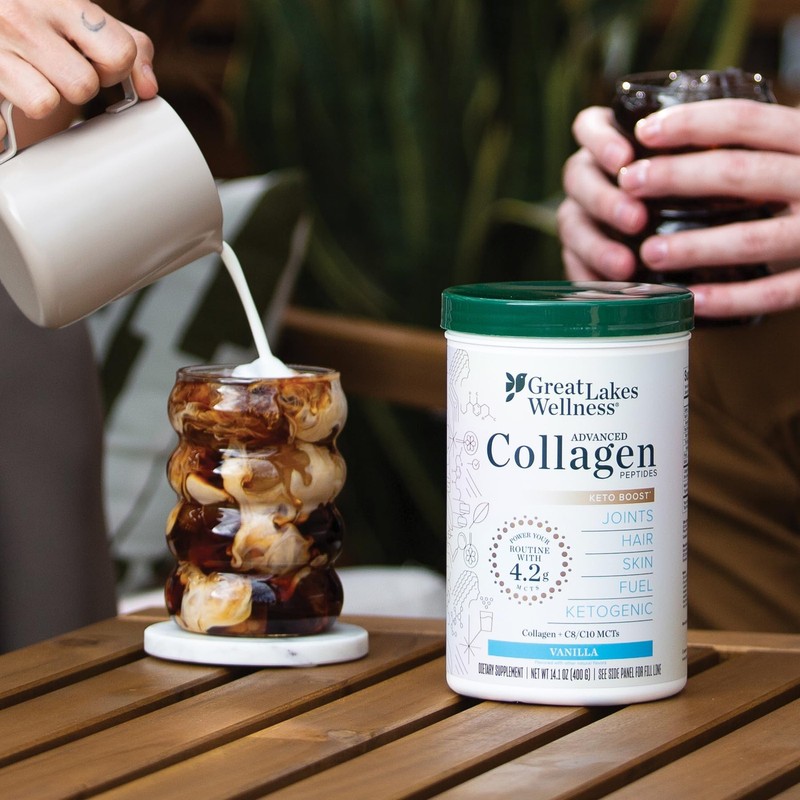 Keto Boost Advanced Collagen Peptides with 4.2g MCTs - Vanilla Flavored - Nut... gallery