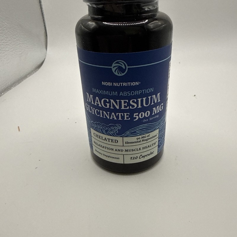 Magnesium Glycinate 500mg- New! Great Price!