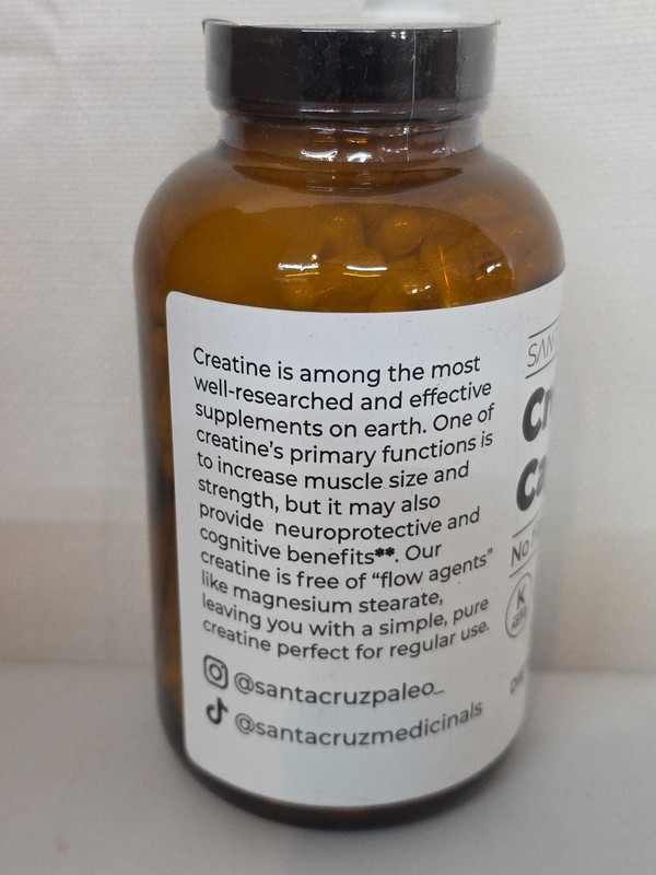 Santa Cruz Paleo Creatine Capsules, Supports Muscle Growth Paleo, keto 300 Cap gallery