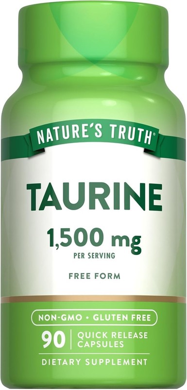 Nature’s Truth Taurine Supplement 1500Mg, 90 Capsules, Exp 9/26