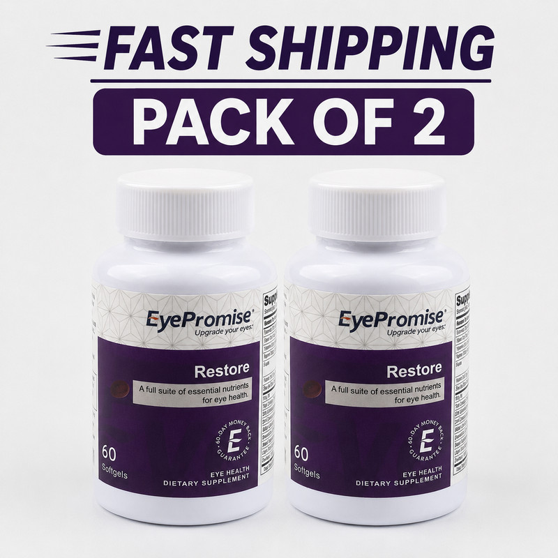 2 pack EyePromise Restore Supplement Complete Macular Health Formula 60 Softgels