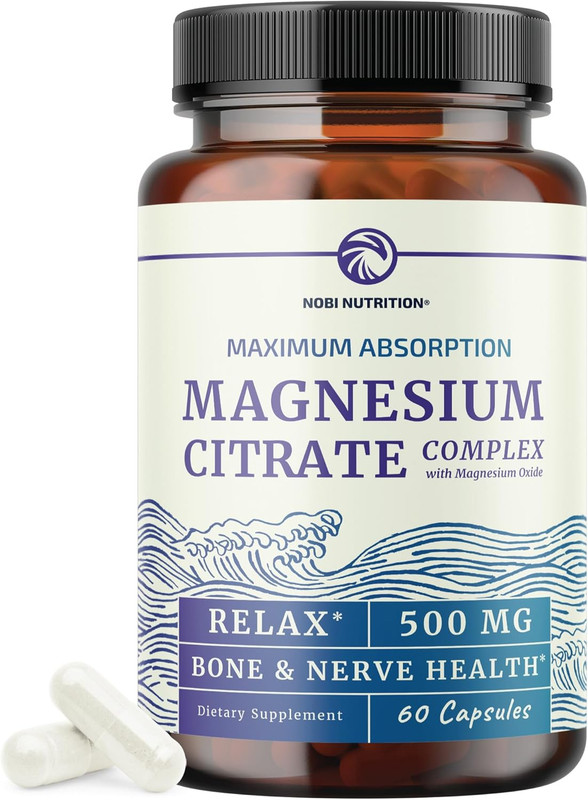 Magnesium Citrate Complex 500 MG for Constipation, Digestion, Calm & Relaxation