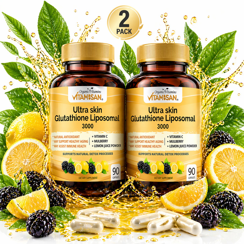 2 Pack Glutathione – 180 Caps Skin Glow-enhancing | Even tone | Revitalizing