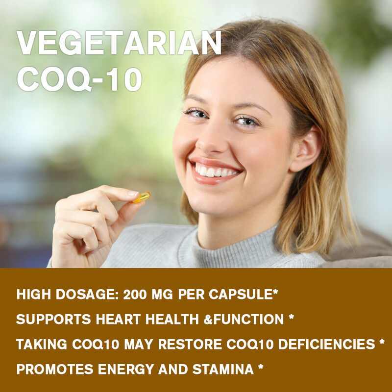 CoQ10 Ubiquinone High Absorption Q10 Coenzyme 200mg 240 Vegetarian Softgels Caps gallery