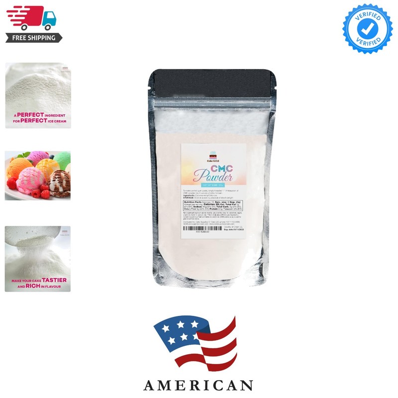 CMC Powder 2 Oz. – 100% Pure, CMC Powder for Fondant, Ice Cream, Cake, Yogur…