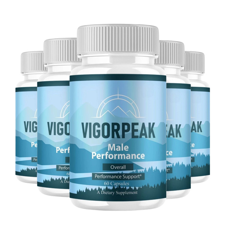 5-Pack Vigor Peak Capsules – VigorPeak Supports Daily Mens Health – 300 Caps