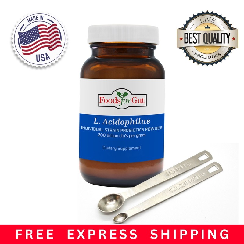 Lactobacillus Acidophilus Probiotic Powder 200B CFU | Made in USA | No Additives
