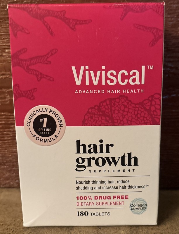 Viviscal Womens Hair Growth Dietary Supplement with Collagen Complex 180 NEW