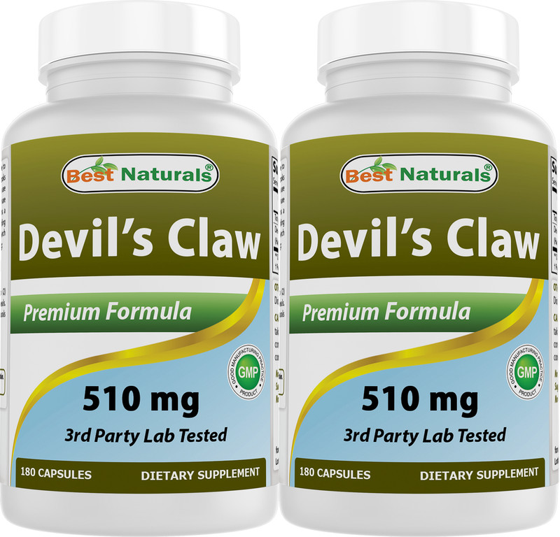 2 Pack Best Naturals Devil’s Claw 510 mg 180 Capsules