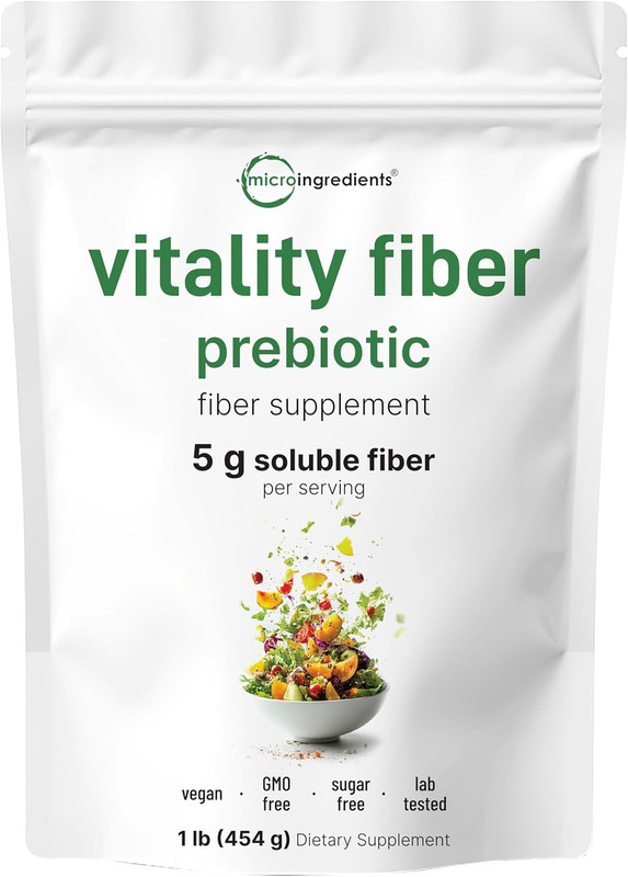 Vitality Fiber Powder, 1Lb | Natural Prebiotic to Support Digestive & Gut Health gallery