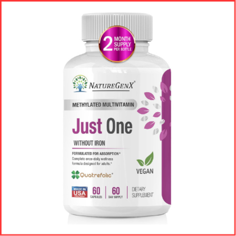 METHYLATED MULTIVITAMIN Pure Methyl B12 Methylfolate MTHFR 60ct NATUREGENX